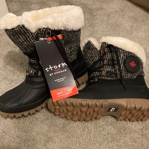 Storm by COUGAR waterproof brush tweed textile winter boots